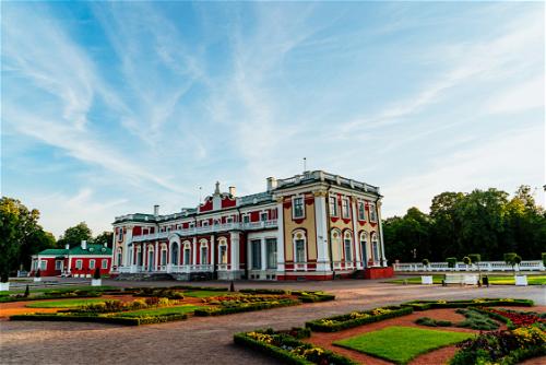 Eastern European architecture castle in Kadriorg Park Estonia