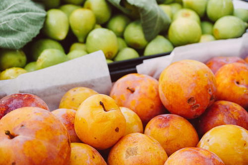 Fresh apples in a market in Portugal