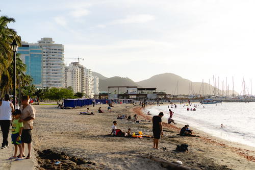 View from a beach in Santa Marta, Colombia