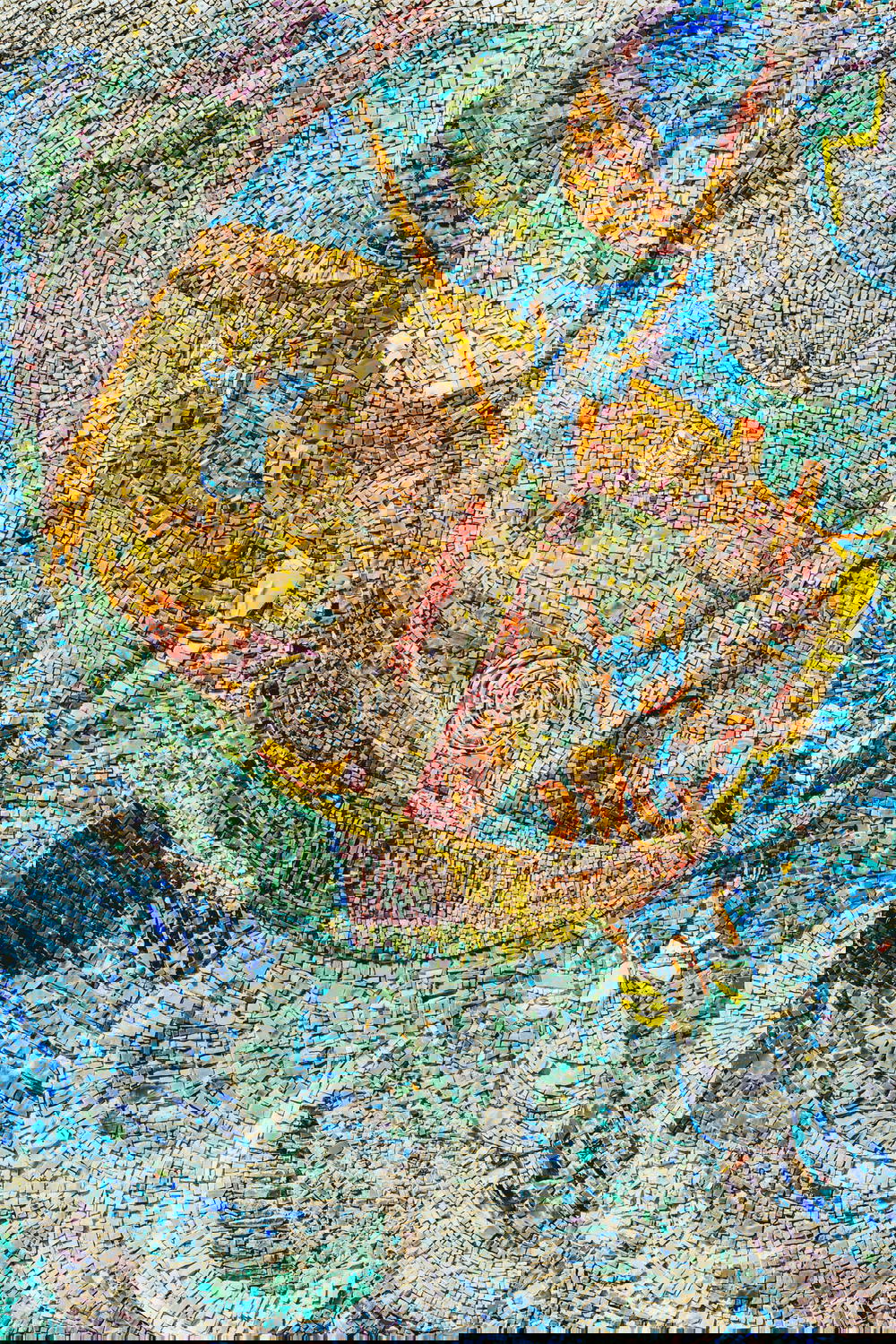 Colorful tiles in Israel