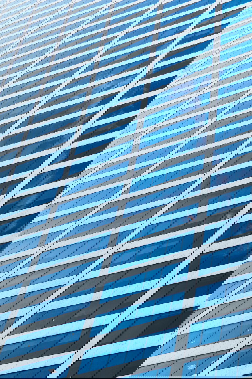 Curved window details on a building in New York City