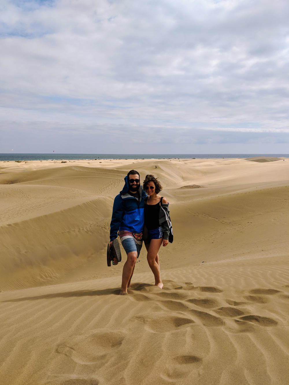 Dan and Becca at the Dunas de Maspalomas