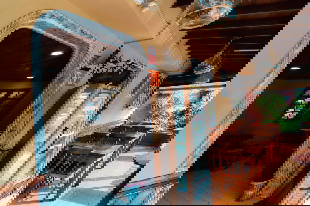 Outdoor seating at a restaurant in Tenerife