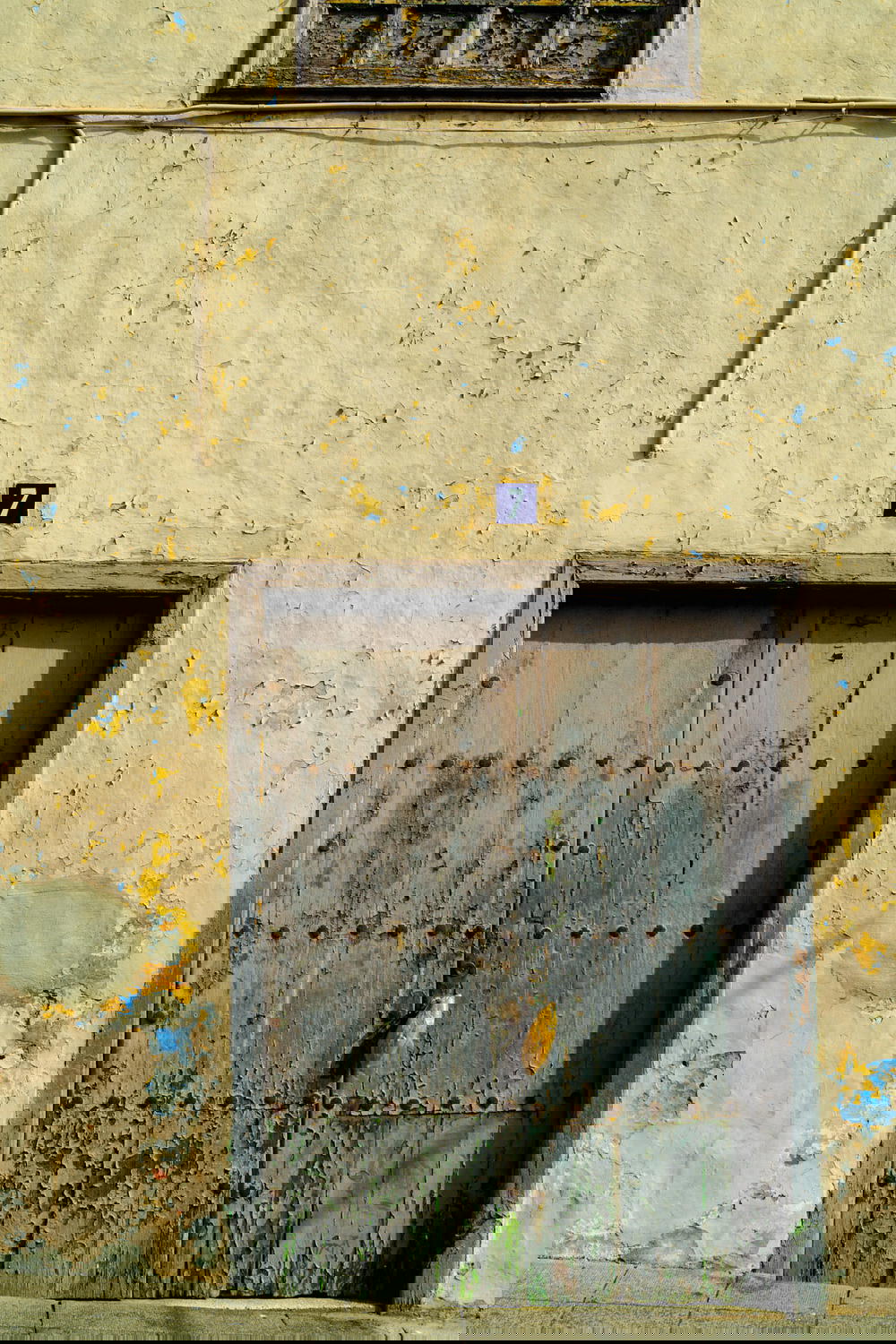 Historic colonial style Spanish wooden doorway