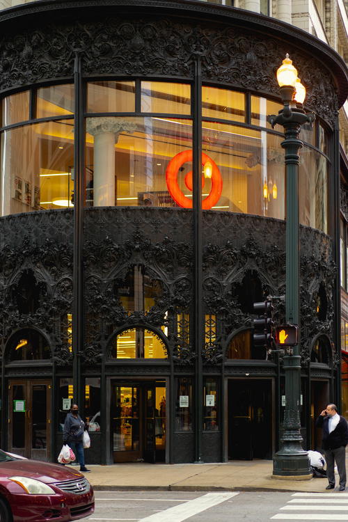 An ornate building.