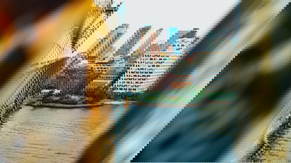 Brooklyn buildings taken from the Manhattan Bridge