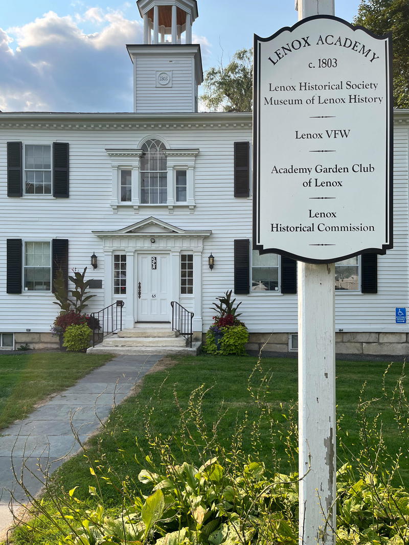 A white building in Lenox, Massachusetts.