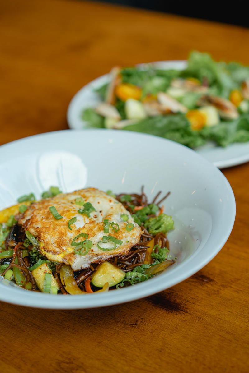 A plate of food on a table in Pittsfield, Massachusetts.