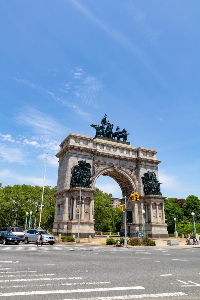 The arch of liberty in NYC.