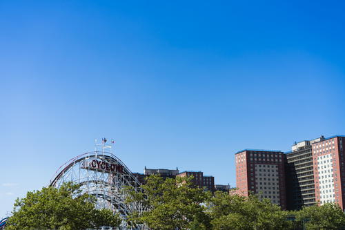 A ferris wheel at Coney Island in New York City.