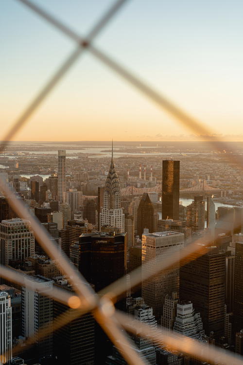 A top-of-the-empire view of NYC's Manhattan.