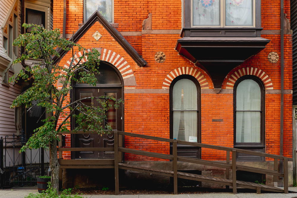 A brick building in New York.