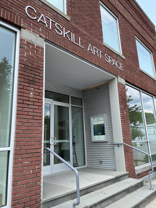 The entrance in Livingston Manor to the Catskill Art Space.
