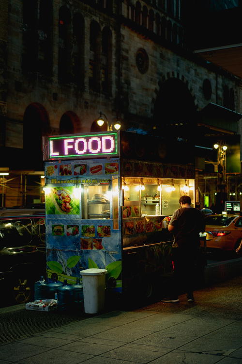 A food truck in NYC.
