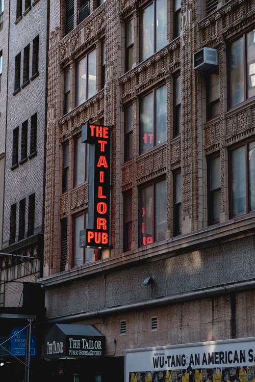 A tailor pub in NYC.