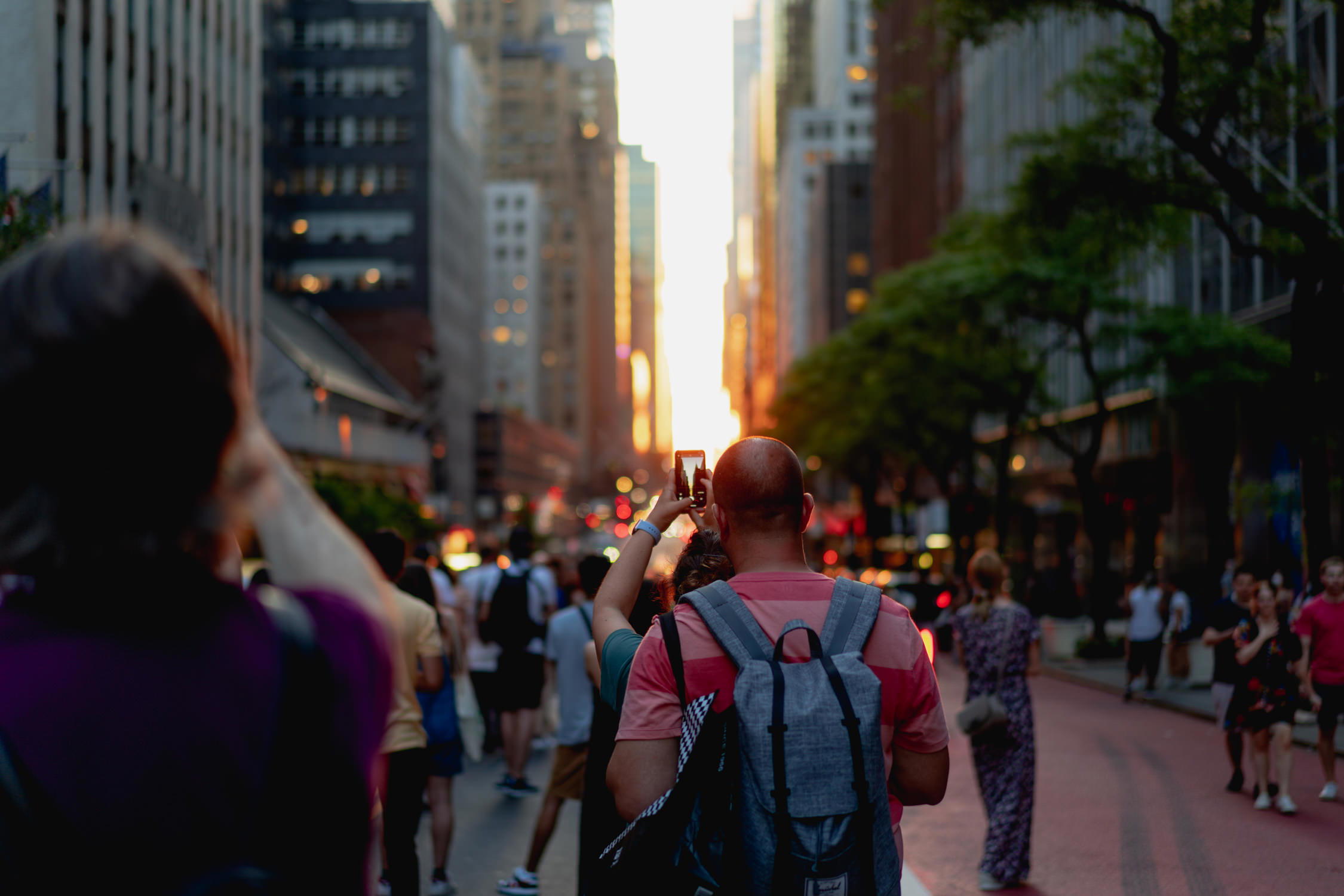 Photos Of Manhattanhenge, NYC’s Annual Sunset Phenomenon