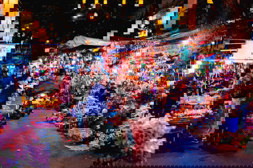 Night market in Hanoi