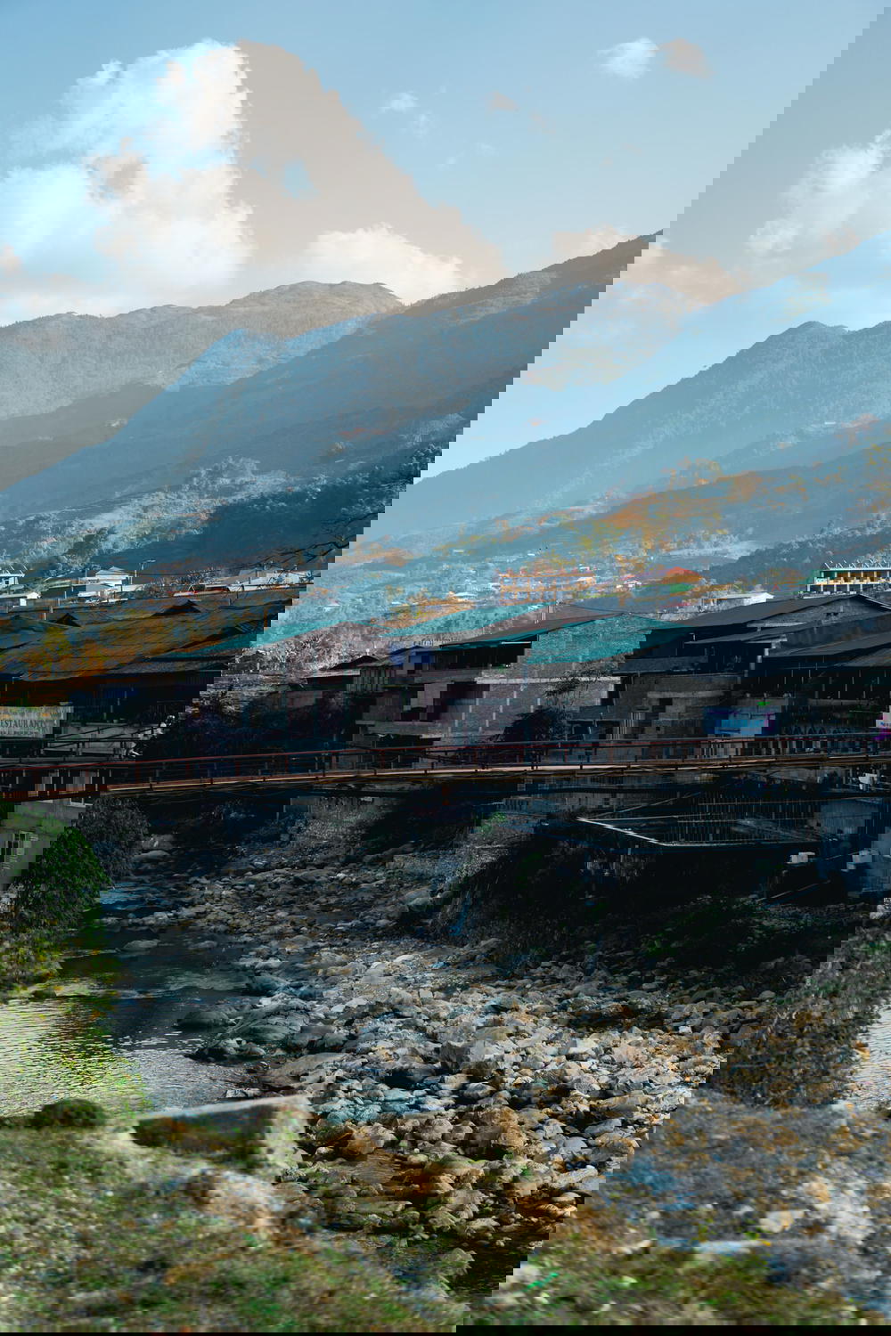 View of a small village near Sapa in Vietnam